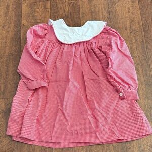 Charming Red Gingham Kids Dress